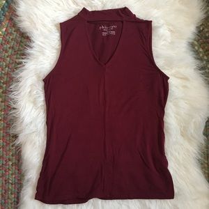 High-neck Philosophy Sleeveless Top